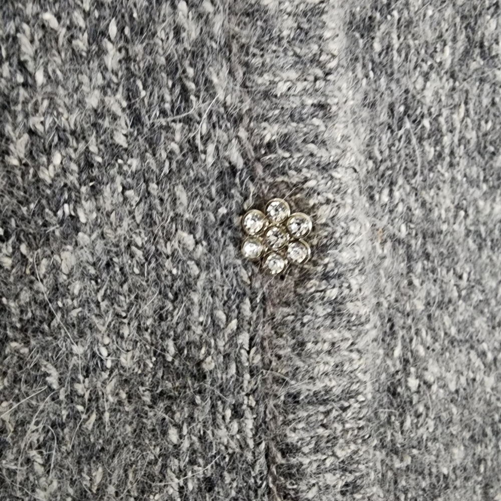 Christopher & Banks Embellished Fairycore Silk Angora Button Down Cardigan Large - Picture 9 of 12